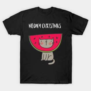 Meowy Christmas T-Shirt